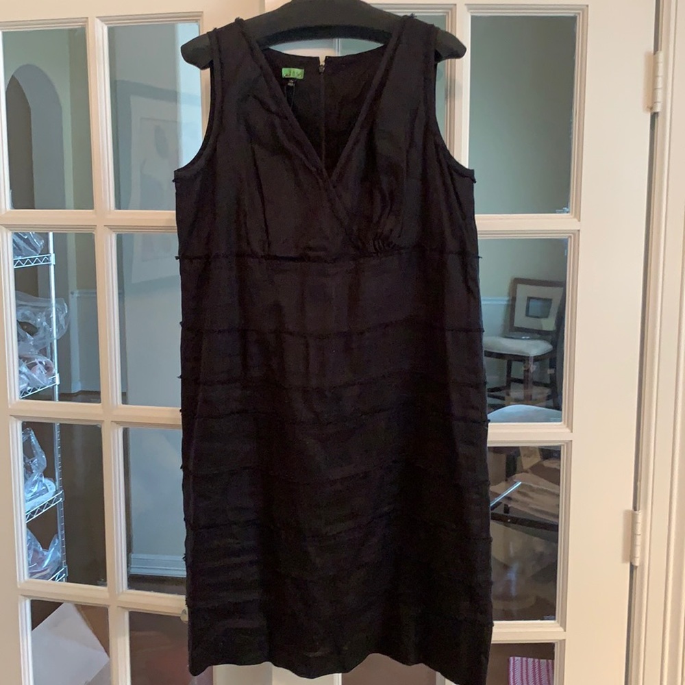 Linen sheath dress